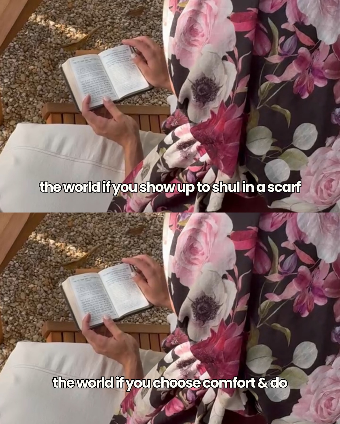 Instagram post with the caption: Sometimes the pressure of what will people think? makes us forge...